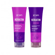 Комплект для домашнего ухода ZOOM Keratin Shampoo 250 мл + ZOOM Keratin Mask 250 мл