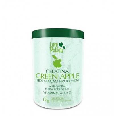 Коллагеновый восполнитель LOVE POTION Gelatina Green Apple 1000 мл